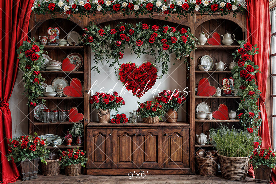 Valentine's Day Kitchen Hutch (sweep options)