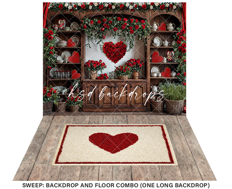 Valentine's Day Kitchen Hutch (sweep options)