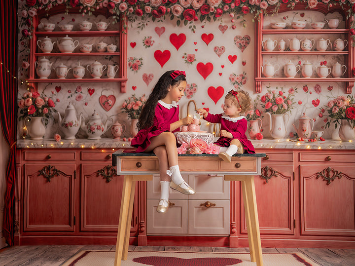 Pink Valentine's Day Kitchen (sweep options)