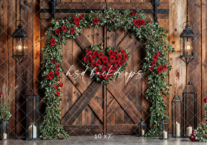 Valentine's Day Barn Doors