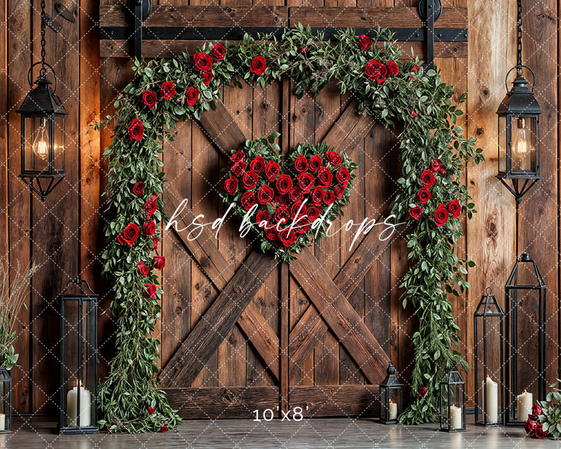 Valentine's Day Barn Doors