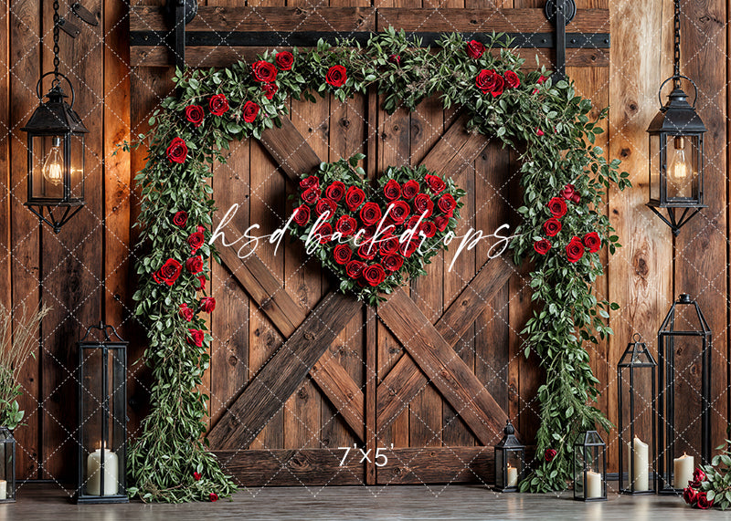 Valentine's Day Barn Doors