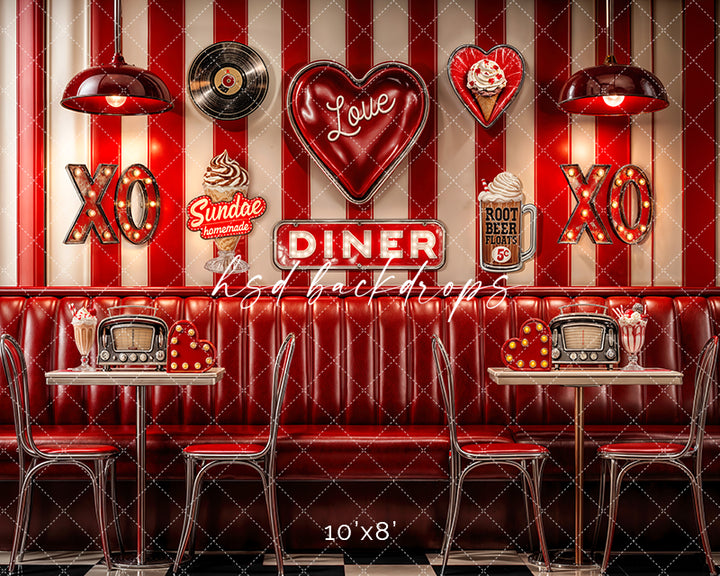 Retro Valentine's Day Diner