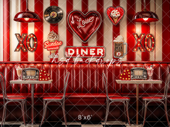 Retro Valentine's Day Diner