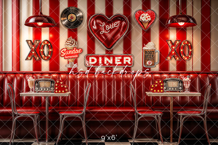 Retro Valentine's Day Diner