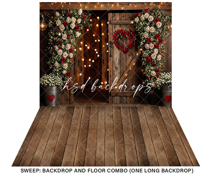 Rustic Valentine's Day Door (sweep options)