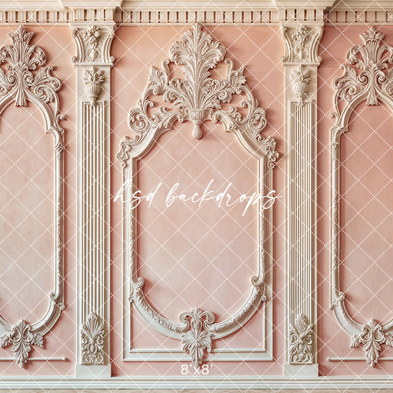 Pink Baroque Wall