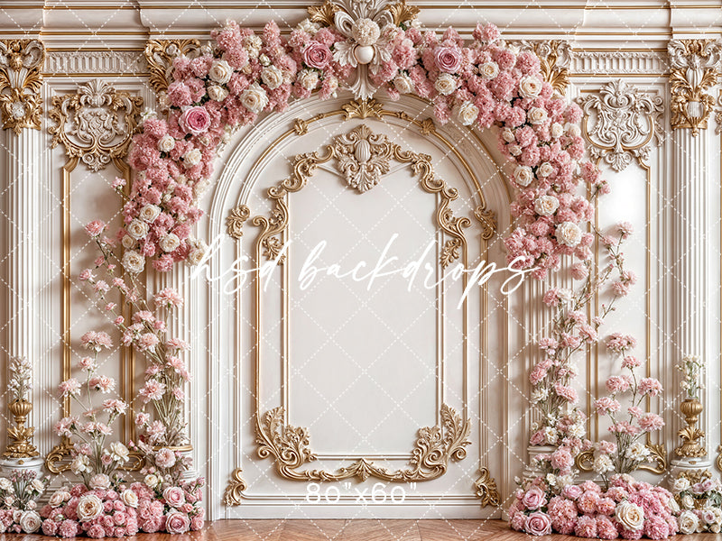 Baroque Floral Arch Wall