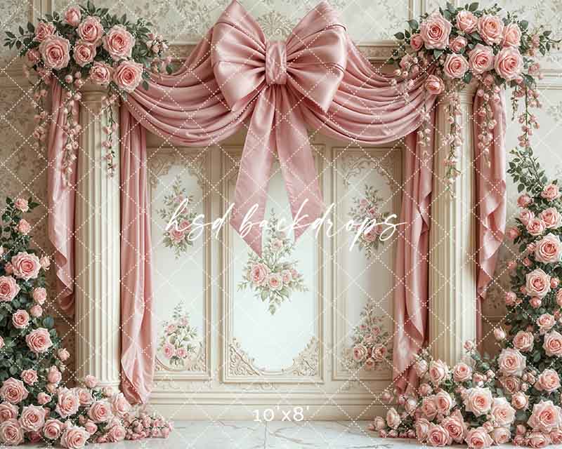 Large Pink Bow Regal Wall