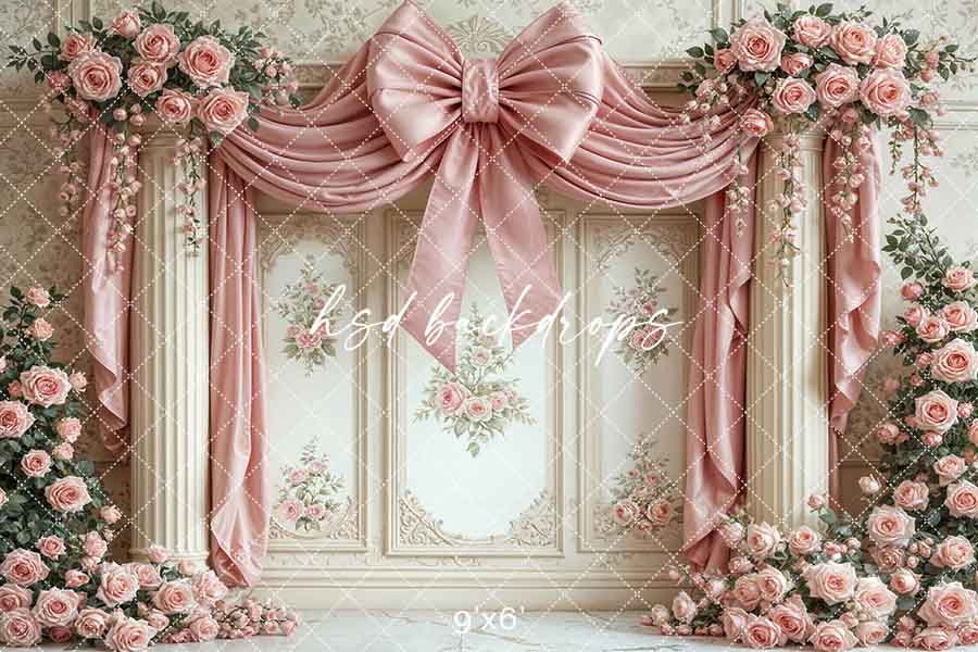 Large Pink Bow Regal Wall