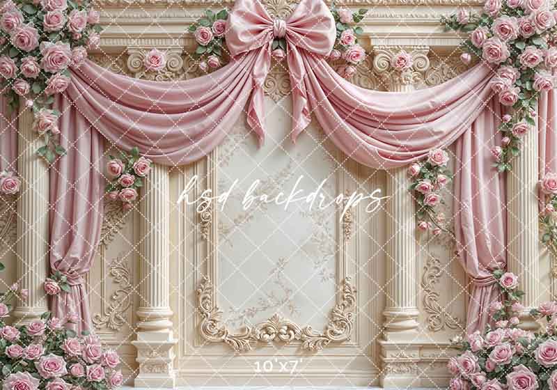 Pretty Pink Roses Regal Wall