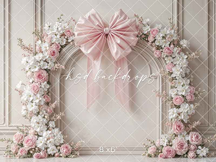 Coquette Wall - Pink & White