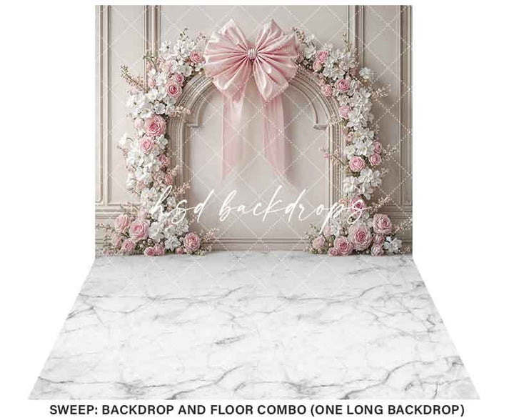 Coquette Wall - Pink & White