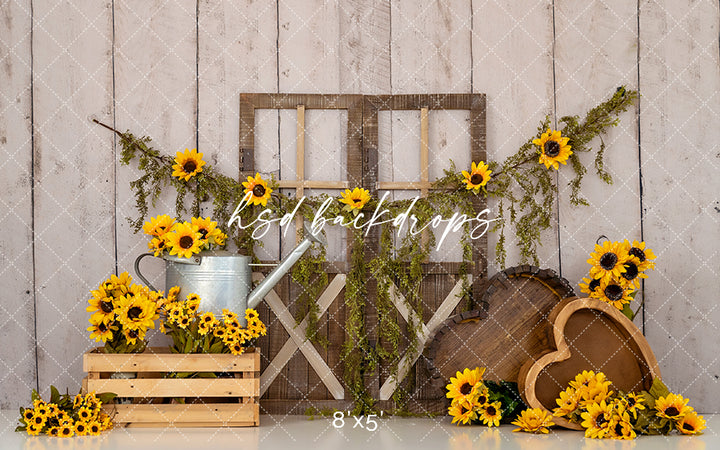 Sunflower Scene - HSD Photography Backdrops 