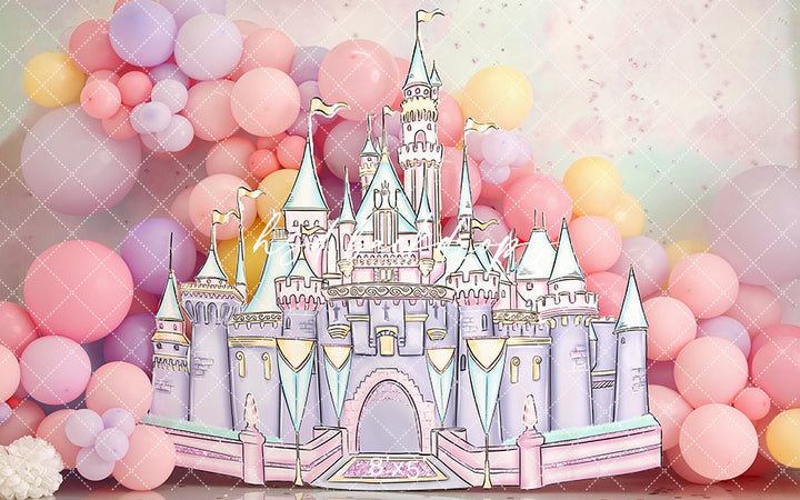 Pastel Princess Castle - HSD Photography Backdrops 