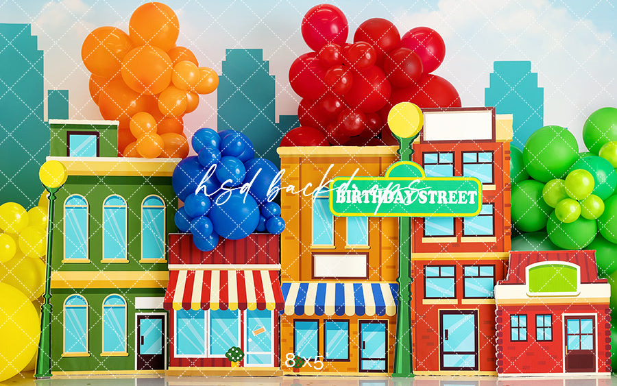 Birthday Street - HSD Photography Backdrops 