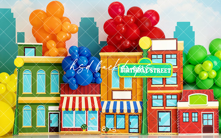 Birthday Street - HSD Photography Backdrops 