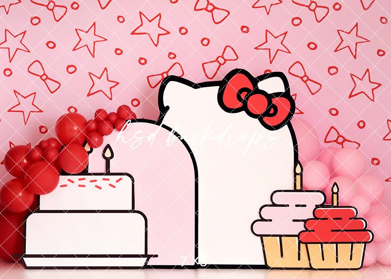 Kitty Kawaii Birthday - HSD Photography Backdrops 