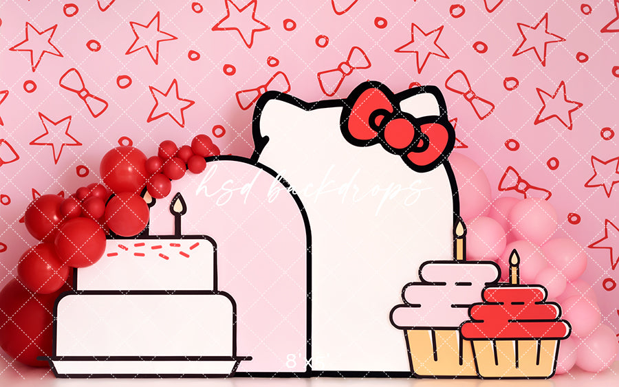 Kitty Kawaii Birthday - HSD Photography Backdrops 