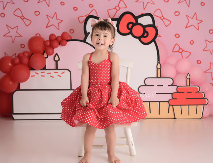 Kitty Kawaii Birthday - HSD Photography Backdrops 