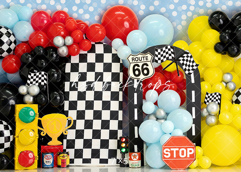 Race Car Birthday - HSD Photography Backdrops 