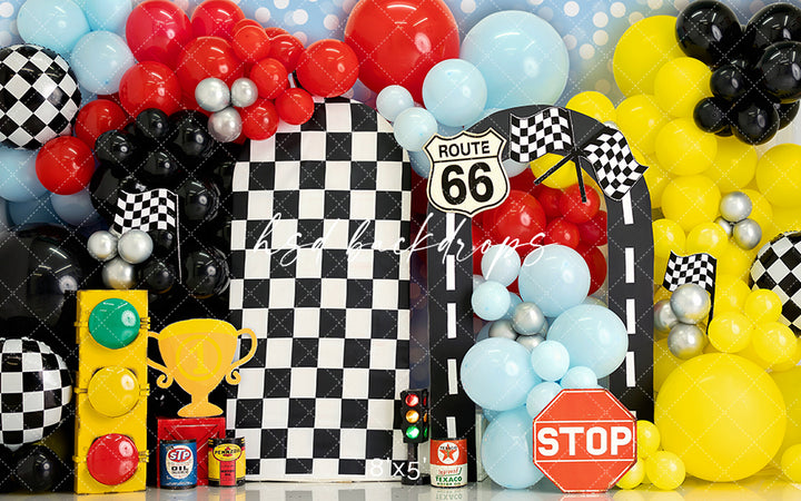 Race Car Birthday - HSD Photography Backdrops 