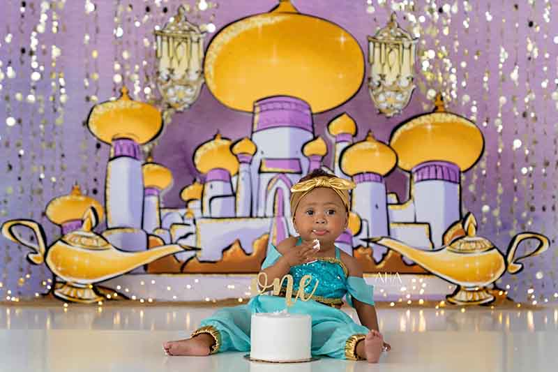 Princess Jasmine and Aladdin cake