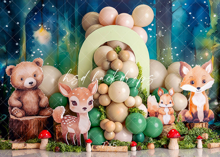 Wonderful Woodland Animals - HSD Photography Backdrops 