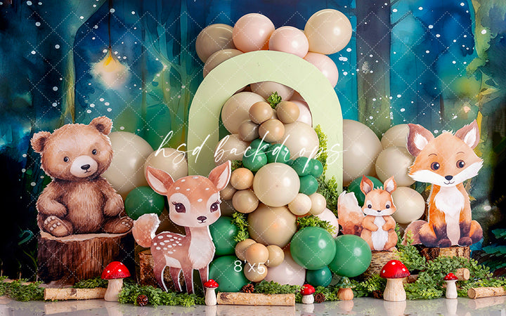 Wonderful Woodland Animals - HSD Photography Backdrops 