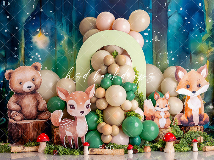 Wonderful Woodland Animals - HSD Photography Backdrops 