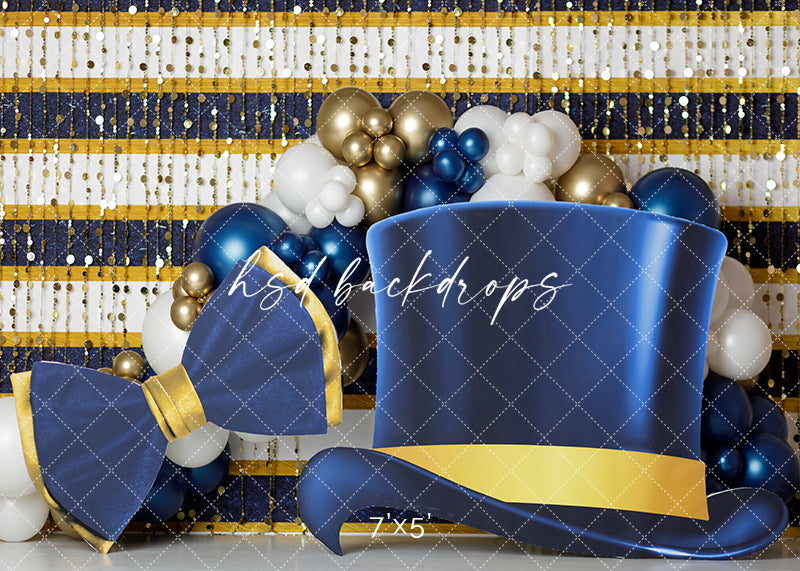 Mr Onderful Hat & Bow - HSD Photography Backdrops 