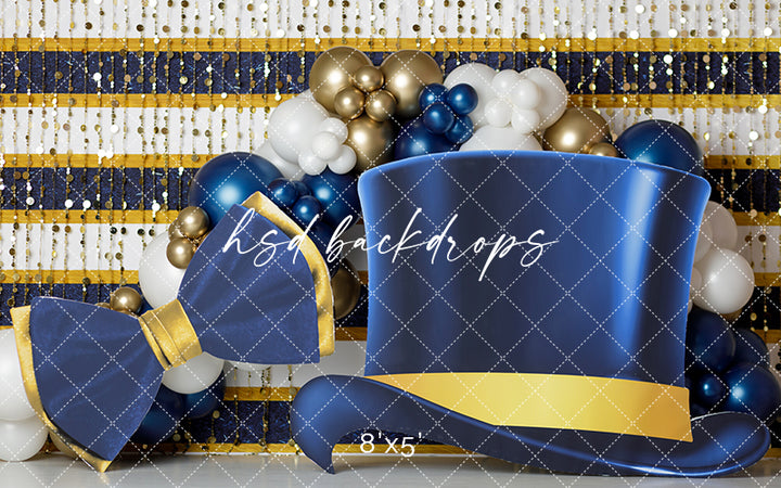 Mr Onderful Hat & Bow - HSD Photography Backdrops 