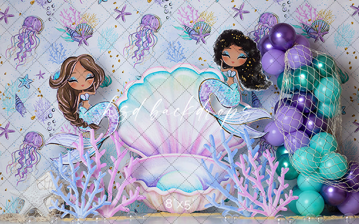 Happy Mermaids - HSD Photography Backdrops 