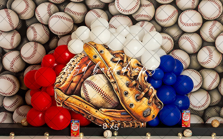 Baseball Birthday - HSD Photography Backdrops 