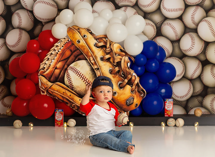 Baseball Birthday - HSD Photography Backdrops 