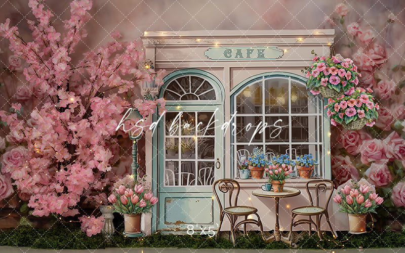 Parisian Cafe - HSD Photography Backdrops 