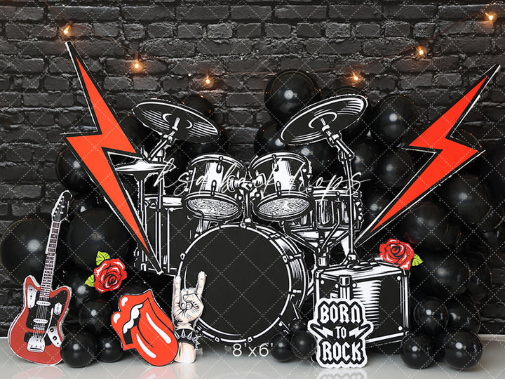 Born 2 Rock - HSD Photography Backdrops 