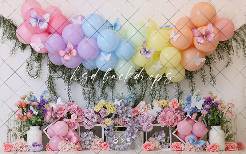 Butterflies & Balloons - HSD Photography Backdrops 