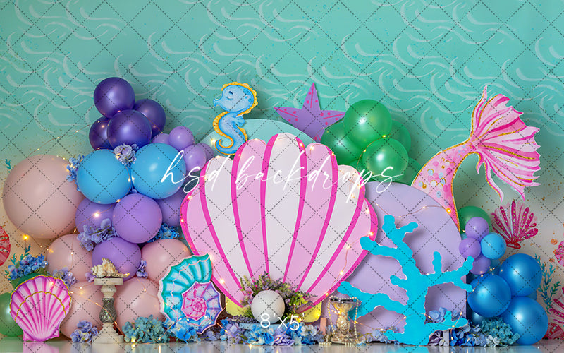 Mermaid Wishes - HSD Photography Backdrops 