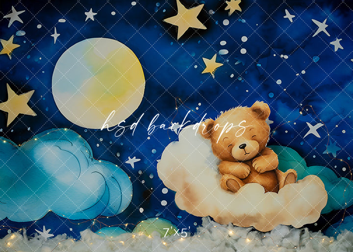 Sleep Tight Teddy - HSD Photography Backdrops 