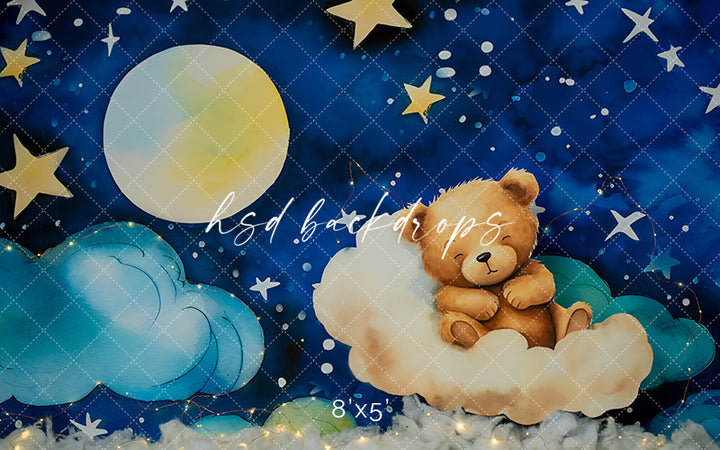 Sleep Tight Teddy - HSD Photography Backdrops 