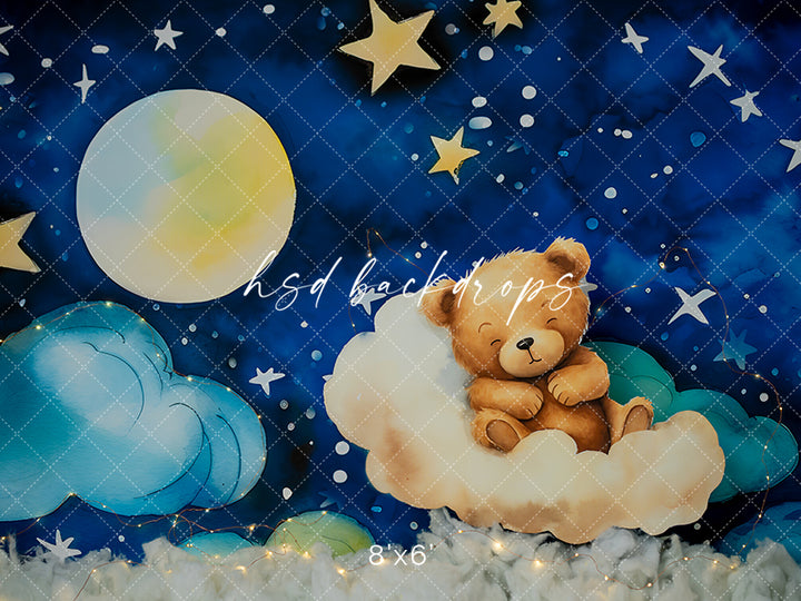 Sleep Tight Teddy - HSD Photography Backdrops 