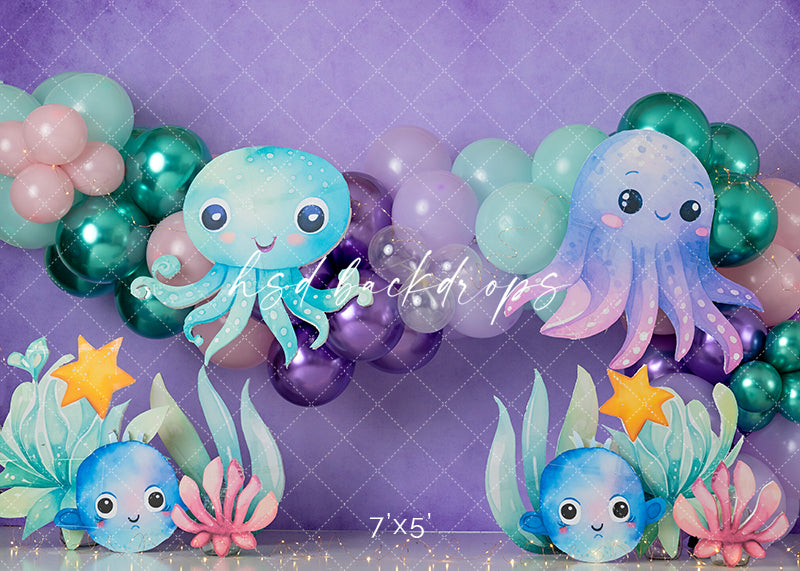 Sea Animal Party - HSD Photography Backdrops 