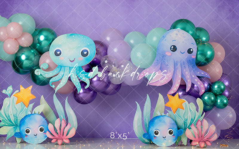 Sea Animal Party - HSD Photography Backdrops 