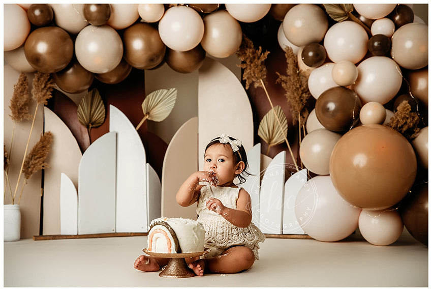 Boho Birthday Arches - HSD Photography Backdrops 