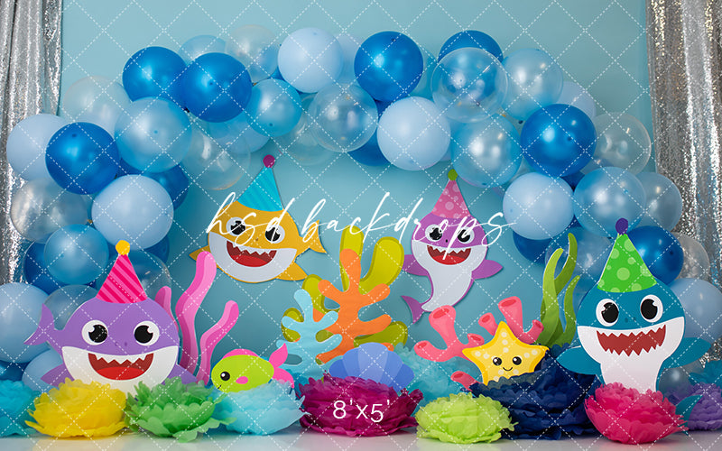 Party Sharks - HSD Photography Backdrops 