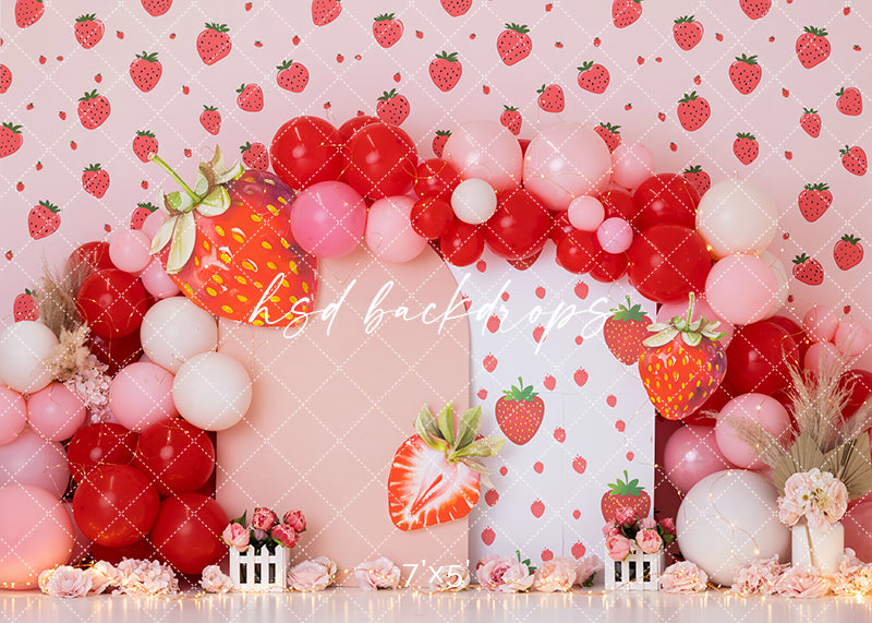 Fresita Cake Smash Backdrop