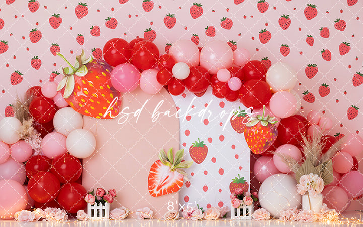 Fresita Cake Smash Backdrop