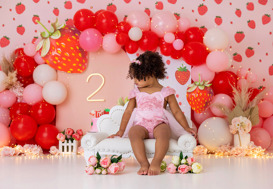 Fresita Cake Smash Backdrop