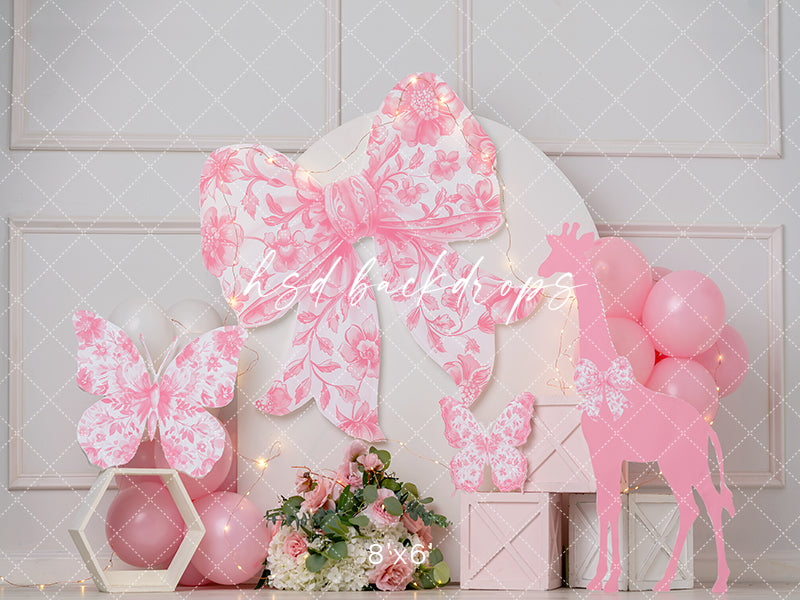 Pink Toile Safari Cake Smash